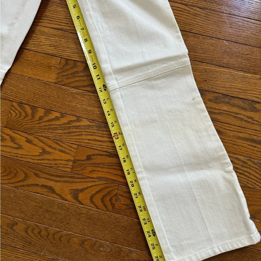 Tory Burch white Flared Cropped Jeans Size 23 - Picture 2 of 7